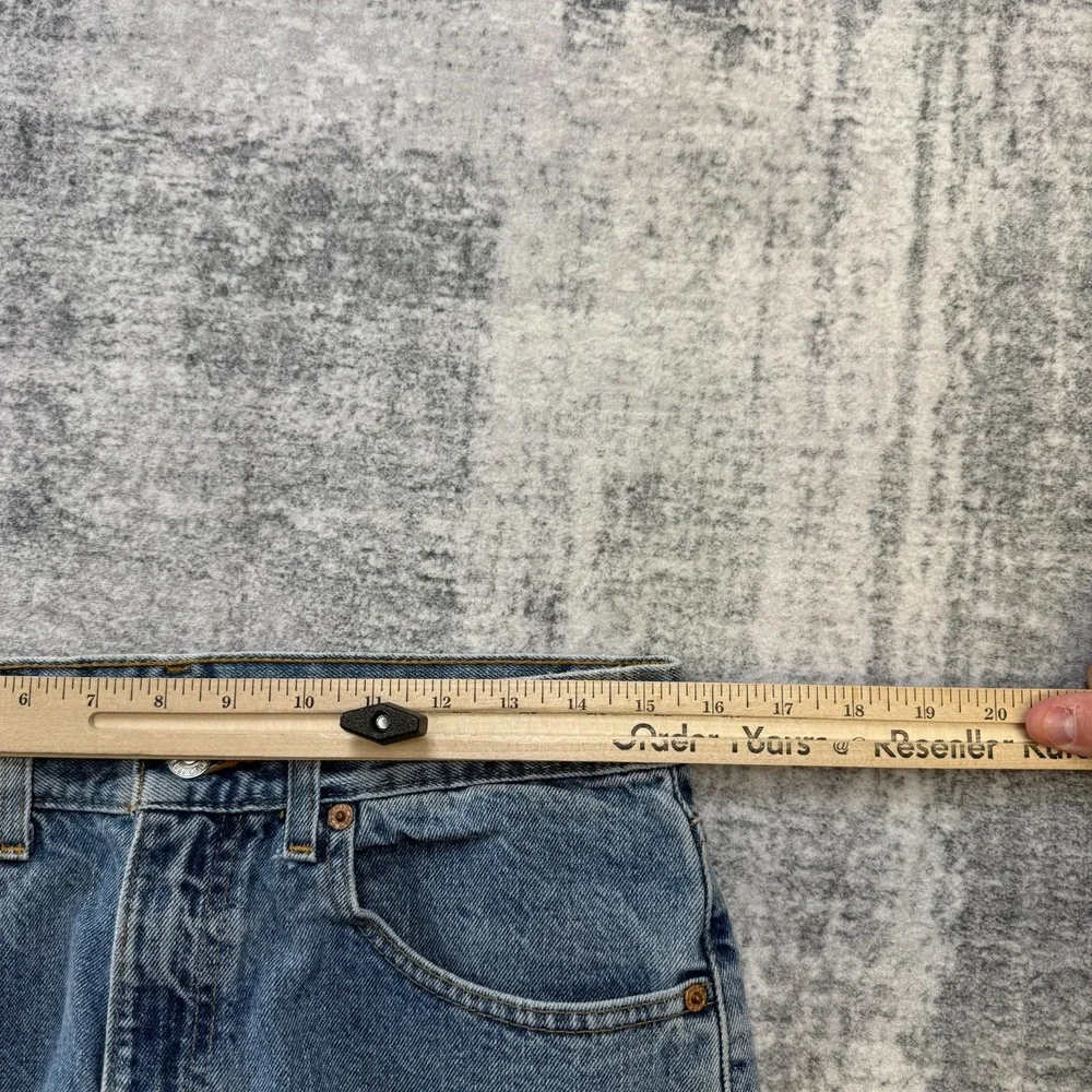 VTG Levis Jean Shorts Mens 32 (Fits 30) 505 Relaxed Fit Blue Denim Jorts Dad Y2K